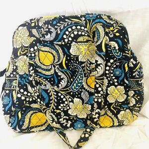 Vera Bradley Retired “Ellie Blue” Shoulder Satchel Medium Tote Zipper Bag